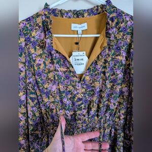 Lost + Wander floral print dress. SzL. NWT.